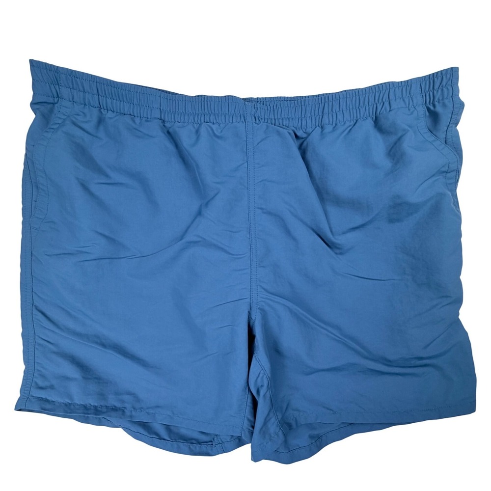 Uniqlo Mens XXL Blue Nylon Active Swim Shorts Mesh Lined 321-458246 Pockets